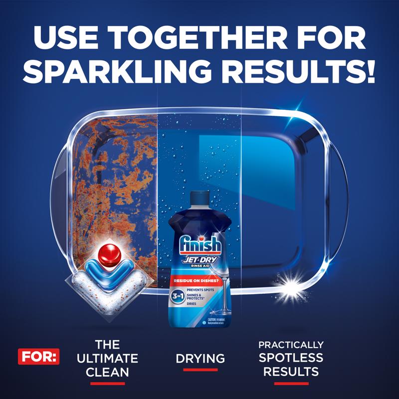 Finish Jet Dry Fresh Scent Liquid Dishwasher Booster 23 oz