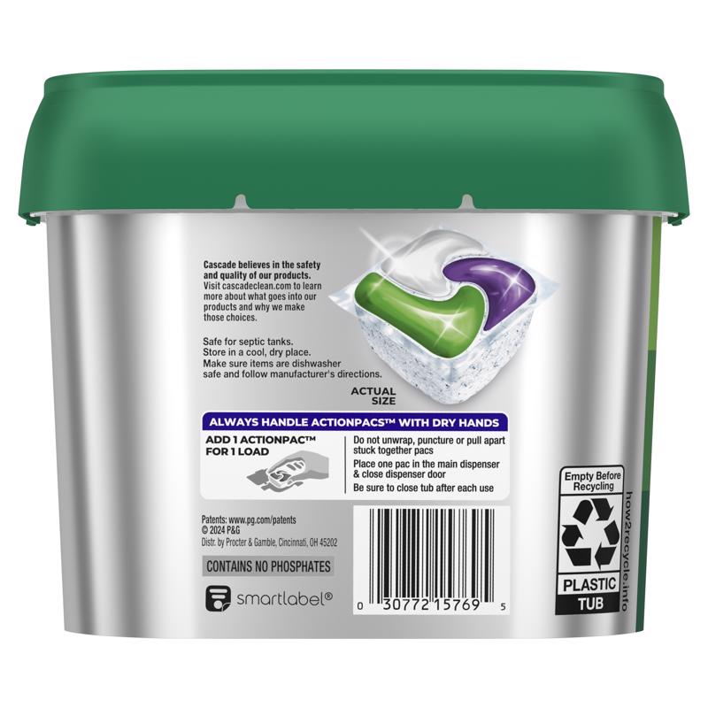 Cascade Platinum Fresh Scent Pods Dishwasher Detergent 18.8 oz