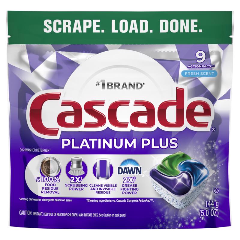Cascade Platinum Plus Fresh Scent Pods Dishwasher Detergent 5 oz