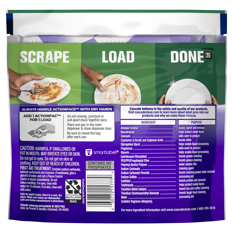 Cascade Platinum Plus Fresh Scent Pods Dishwasher Detergent 5 oz