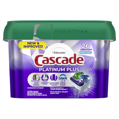 Cascade Platinum Plus Fresh Scent Pods Dishwasher Detergent 14.7 oz