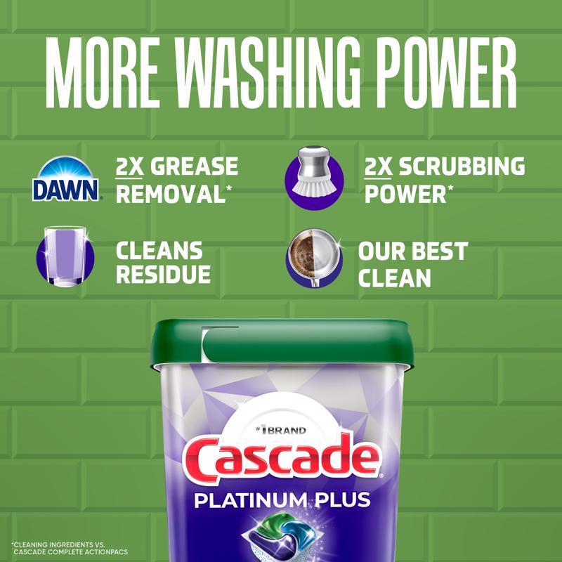 Cascade Platinum Plus Fresh Scent Pods Dishwasher Detergent 14.7 oz