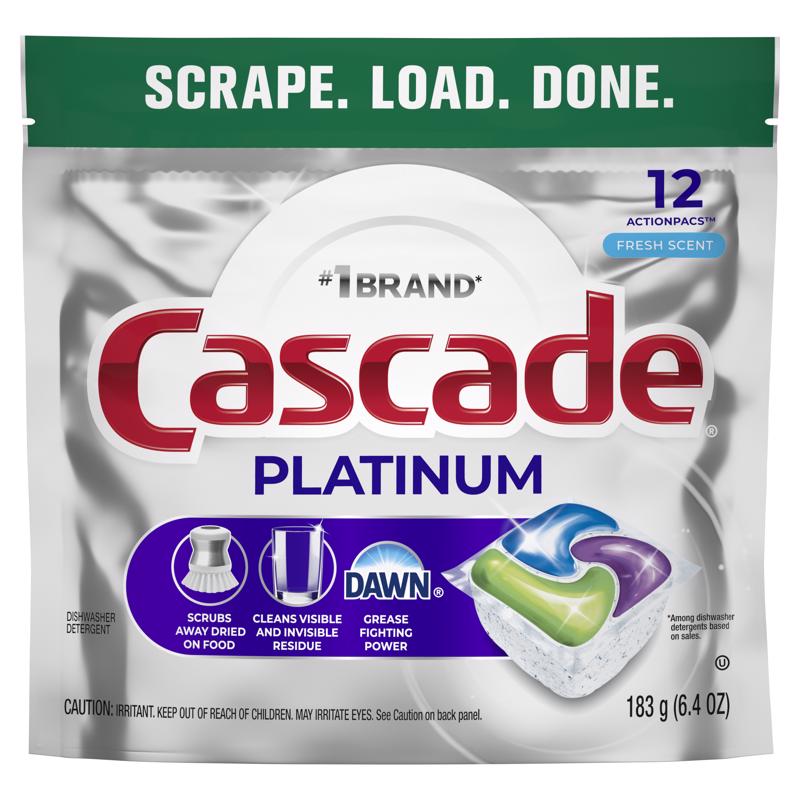 Cascade Platinum Fresh Scent Pods Dishwasher Detergent 6.4 oz