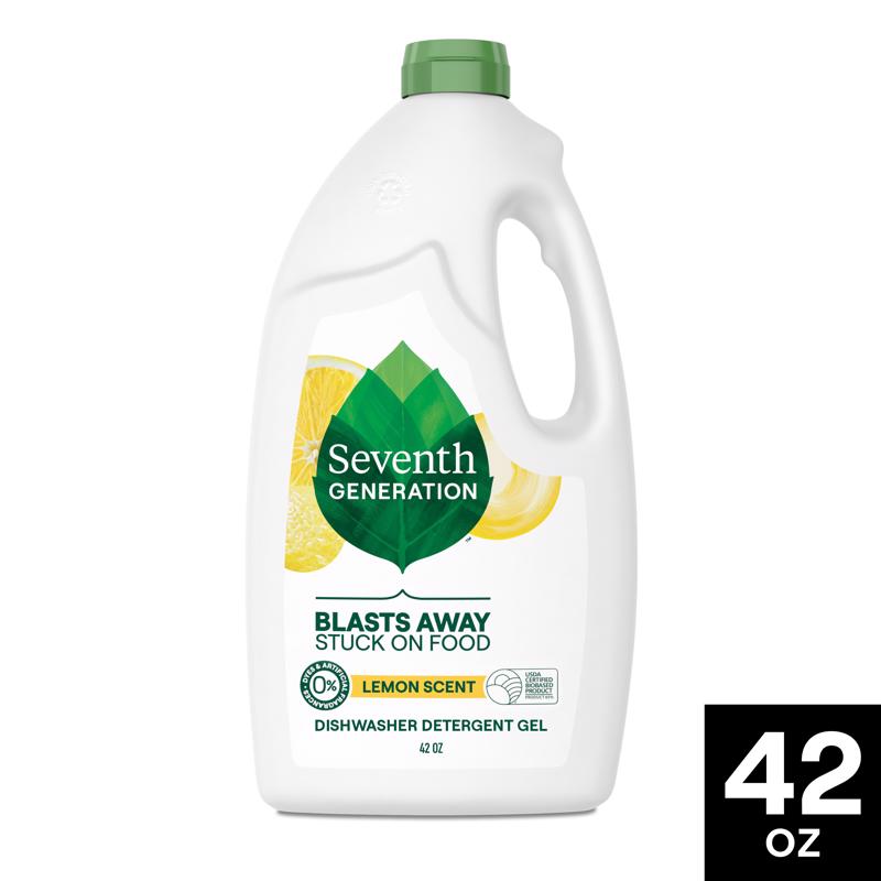 Seventh Generation Lemon Scent Gel Dishwasher Detergent 42 oz