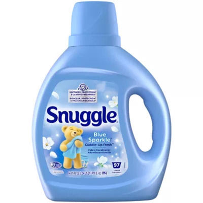 Snuggle Blue Sparkle White Floral & Citrus Scent Fabric Softener Liquid 66 oz