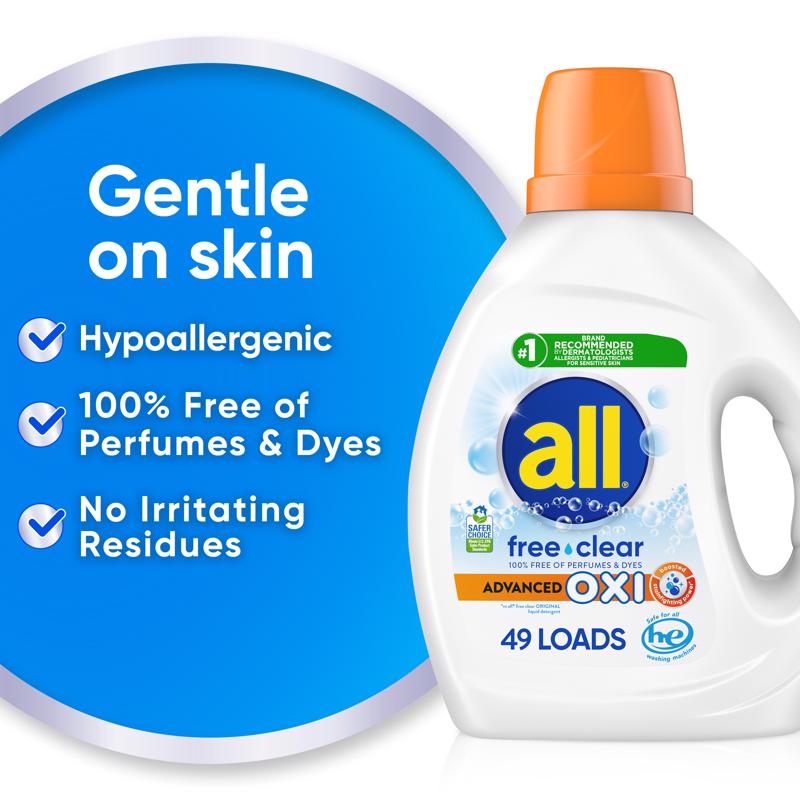 All Free & Clear Scent Laundry Detergent Liquid 73 oz
