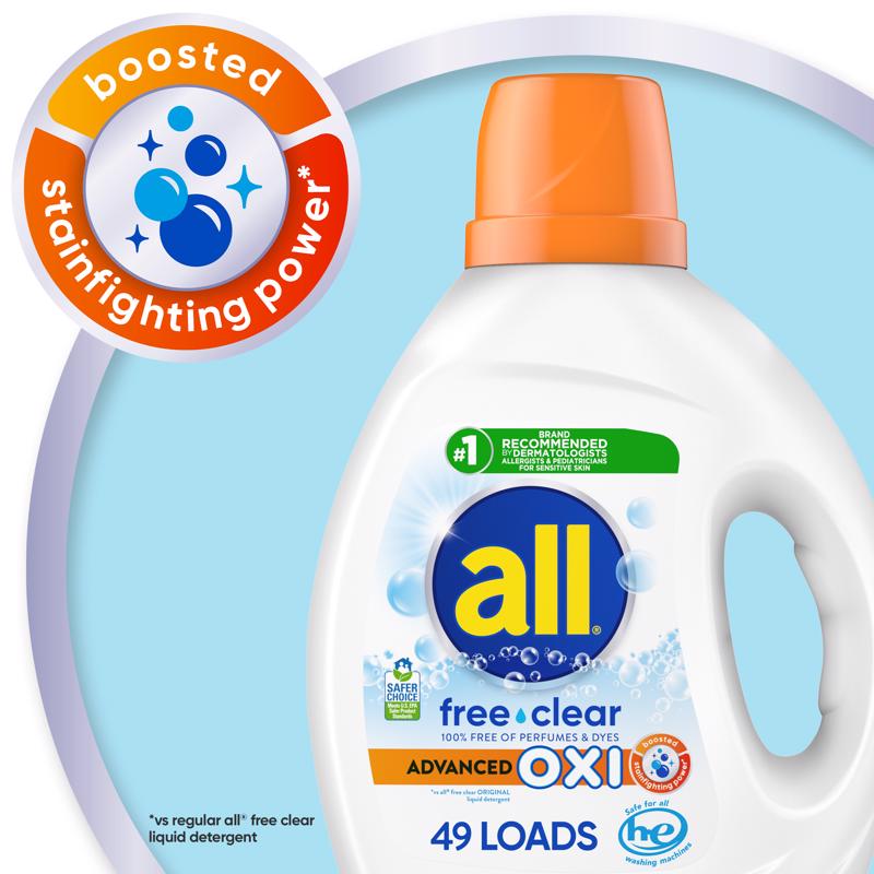 All Free & Clear Scent Laundry Detergent Liquid 73 oz