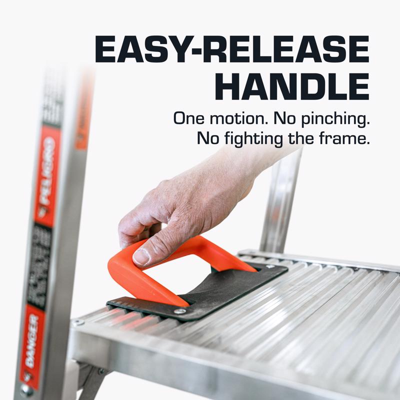 Little Giant Ladders 5 ft. H Aluminum Step Ladder Type IAA 375 lb. capacity