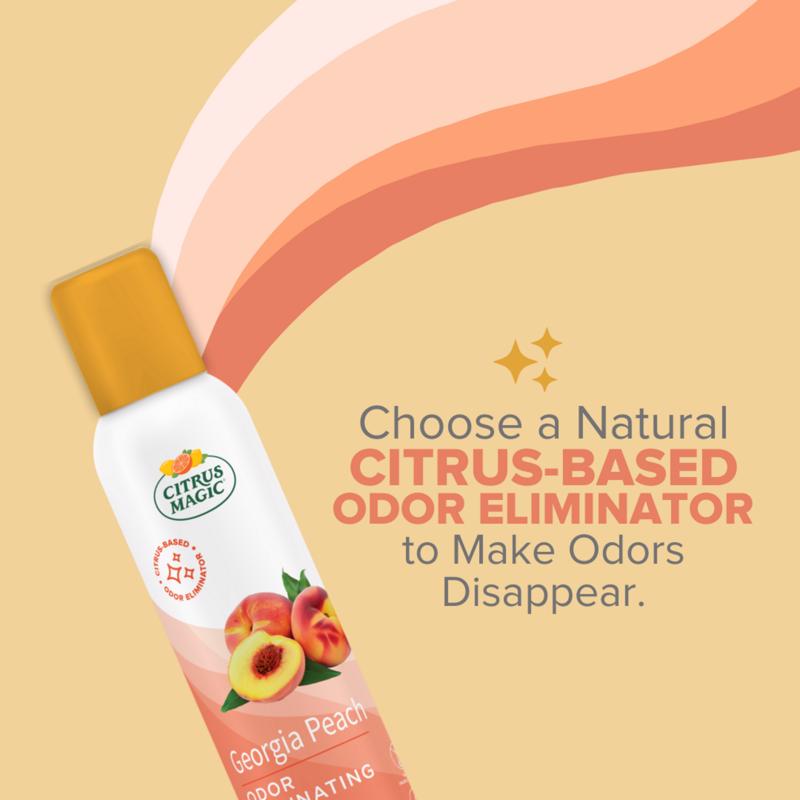 Citrus Magic Georgia Peach Scent Air Freshener Spray 3 oz Liquid