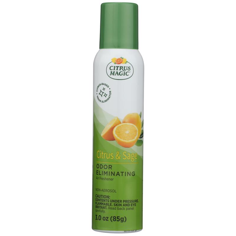 Citrus Magic Citrus and Sage Scent Air Freshener Spray 3 oz Aerosol