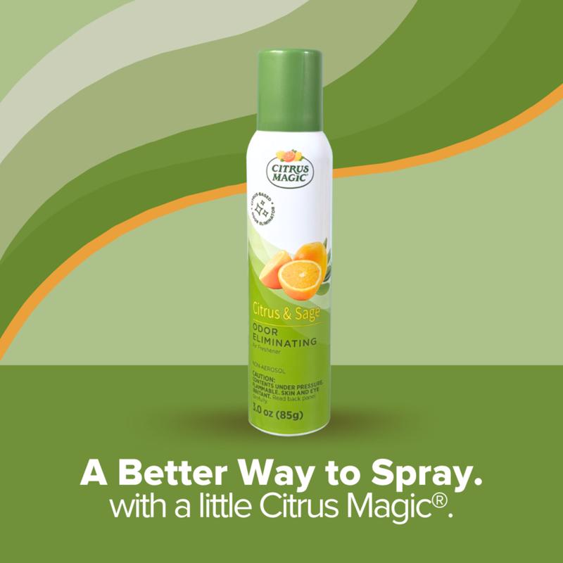 Citrus Magic Citrus and Sage Scent Air Freshener Spray 3 oz Aerosol