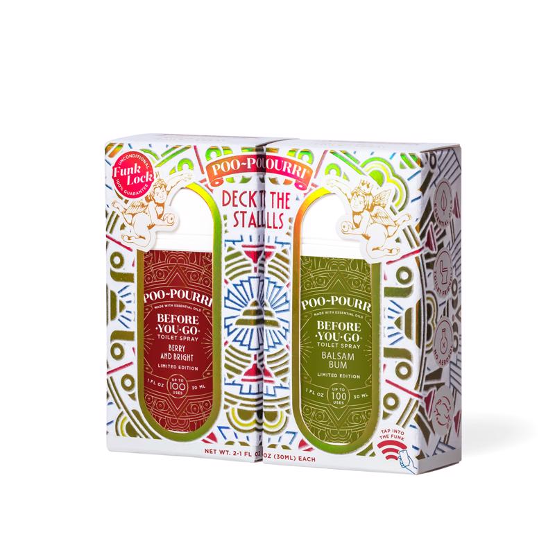 Poo-Pourri Berry & Bright/Balsam Bum Scent Air Freshener Spray 2 oz Liquid 2 pk
