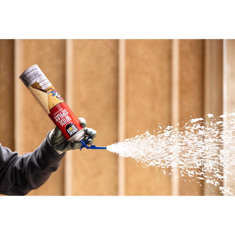 Great Stuff Wide Spray Cream Polyurethane Foam Insulating Sealant 36 oz
