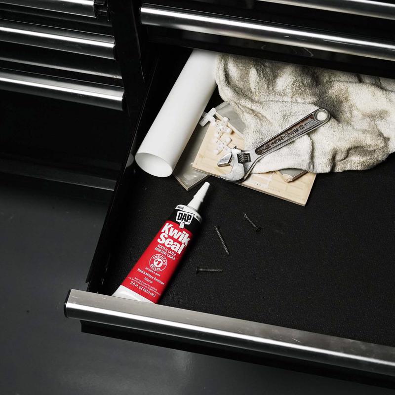 DAP Kwik Seal White Acrylic Latex Kitchen and Bath Adhesive Caulk 2.8 oz