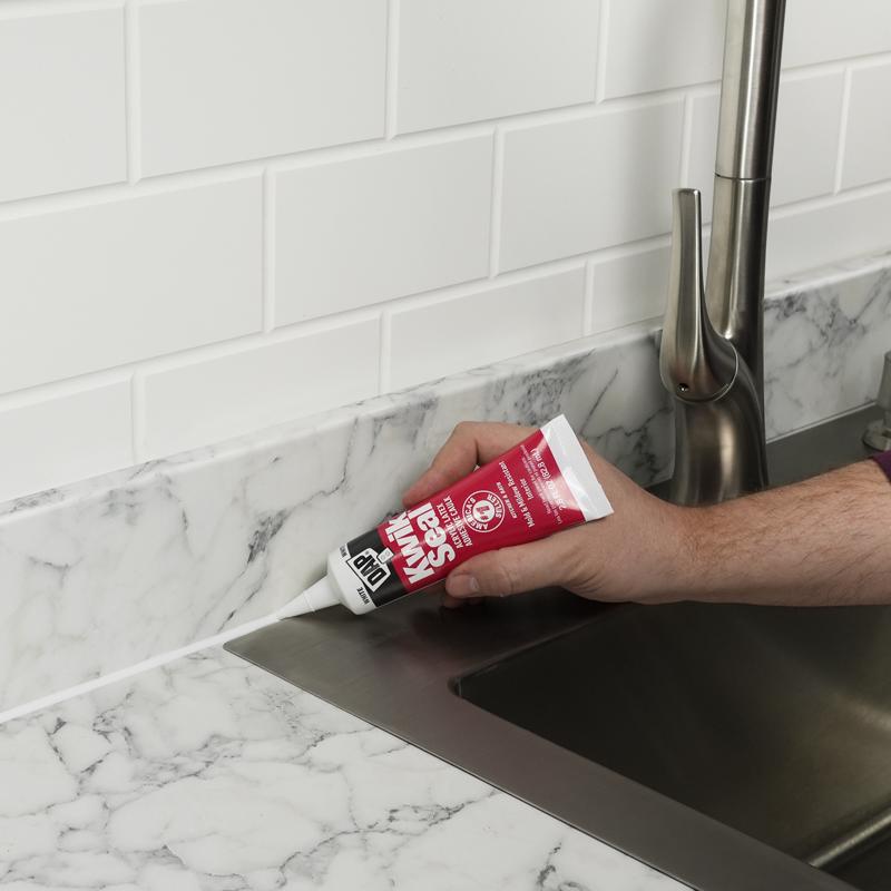 DAP Kwik Seal White Acrylic Latex Kitchen and Bath Adhesive Caulk 2.8 oz