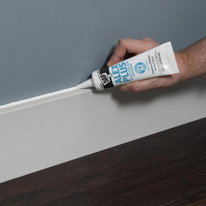 DAP Alex Plus White Siliconized Acrylic Latex All Purpose Caulk 2.8 fl. oz.