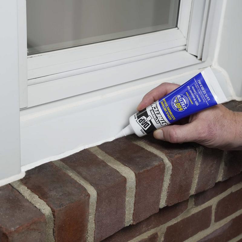 DAP Extreme Stretch White Acrylic Urethane Elastomeric Window and Door Sealant 2.8 oz