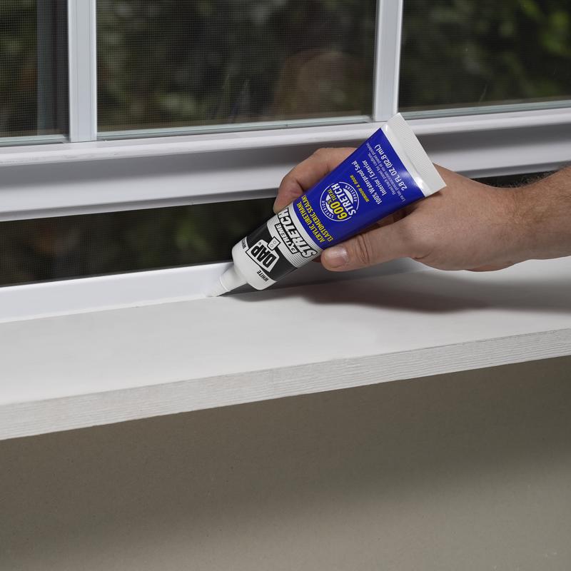 DAP Extreme Stretch White Acrylic Urethane Elastomeric Window and Door Sealant 2.8 oz