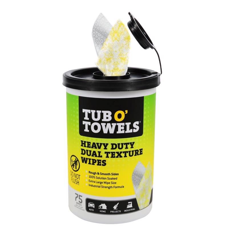 Tub O' Towels Cleaning Wipes 10 in. W X 12 in. L