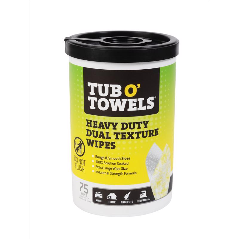Tub O' Towels Cleaning Wipes 10 in. W X 12 in. L