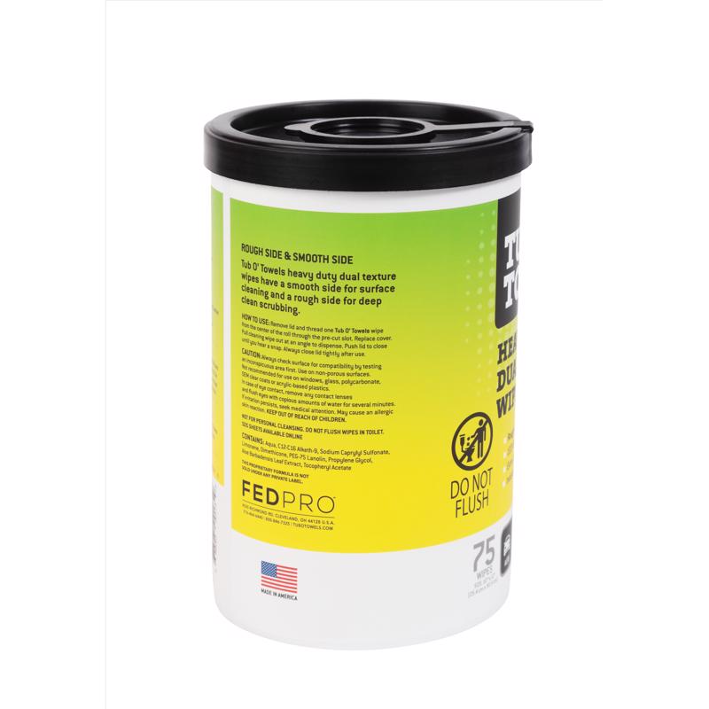 Tub O' Towels Cleaning Wipes 10 in. W X 12 in. L