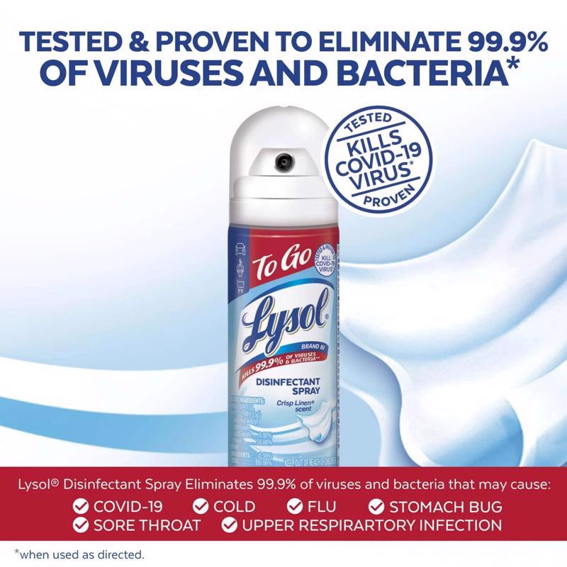 Lysol Crisp Linen Scent Disinfectant 1.5 oz