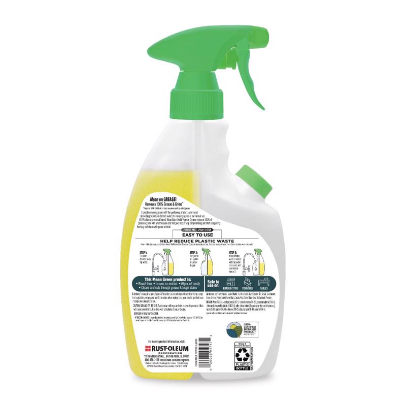 Mean Green Green Tea Citrus Scent Multi-Purpose Cleaner Liquid Spray 28.6 oz