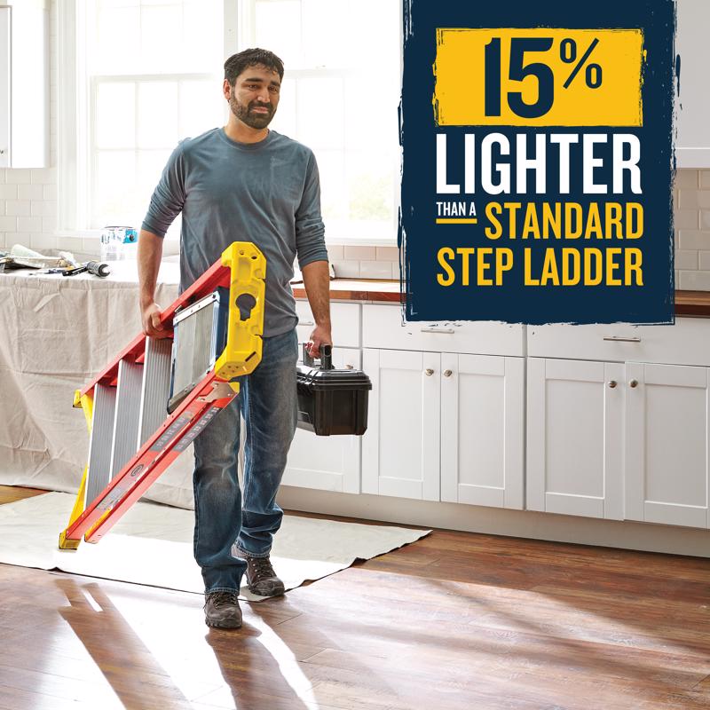Werner 5.5 ft. H Fiberglass Platform Ladder Type IA 300 lb. capacity