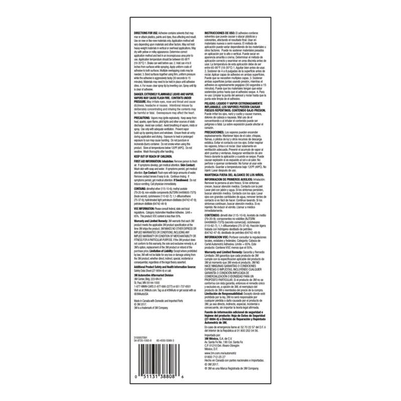 3M Headliner Adhesive 18.1 oz