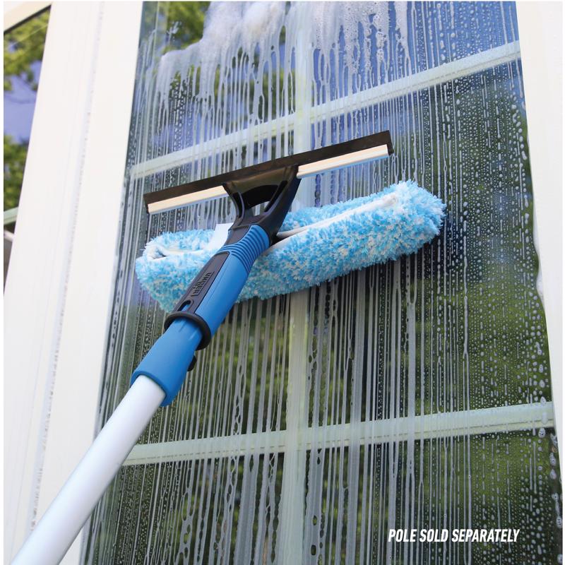 Unger 10 in. Rubber Window Squeegee/Scrubber