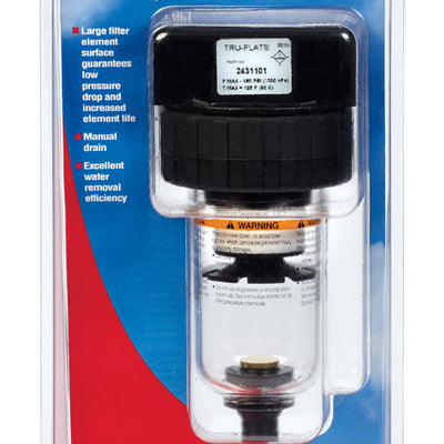 Tru-Flate Plastic Filter 3/8 in. NPT 150 psi