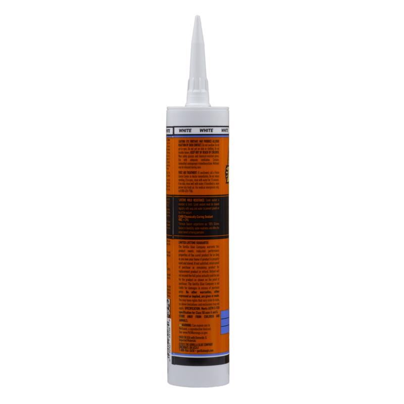 Gorilla White Silicone Window and Door Sealant 10 oz