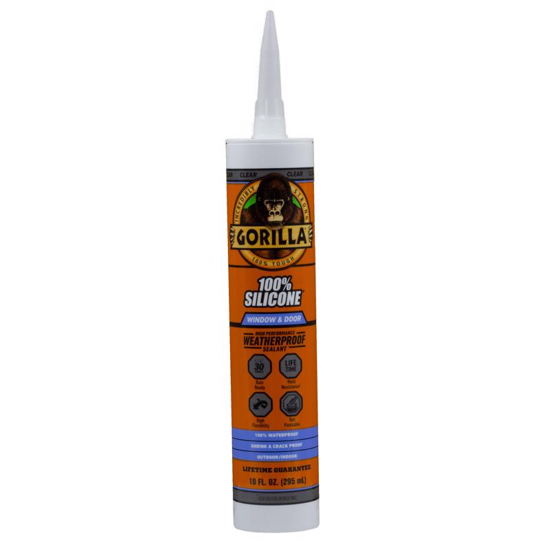 Gorilla White Silicone Window and Door Sealant 10 oz
