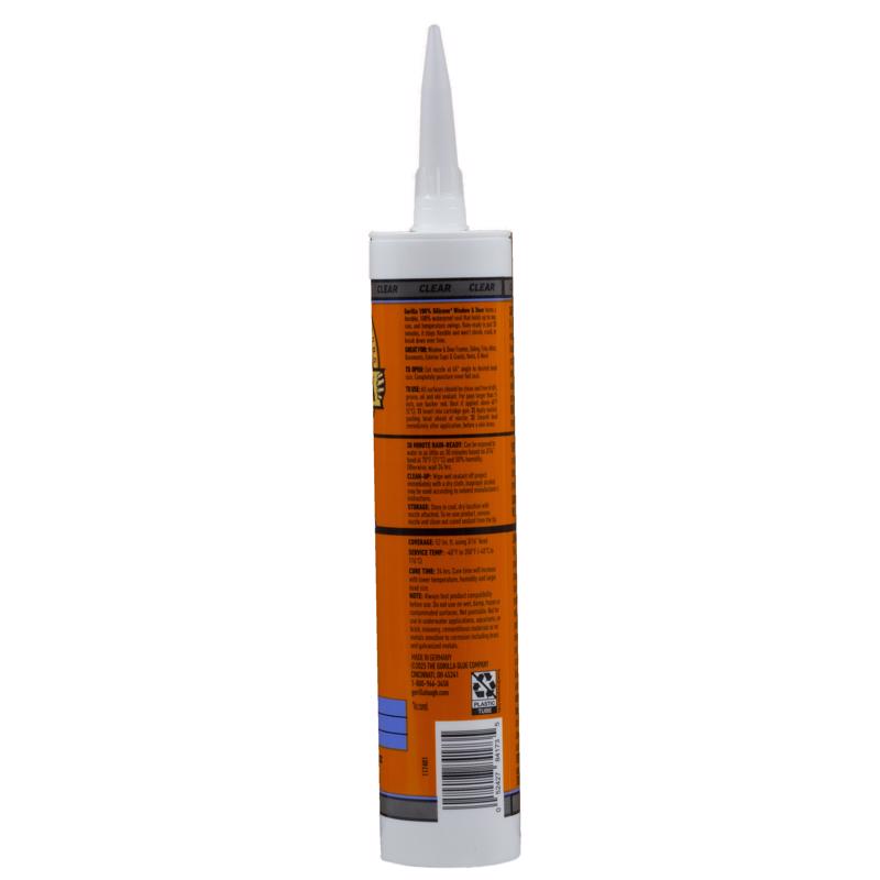 Gorilla White Silicone Window and Door Sealant 10 oz
