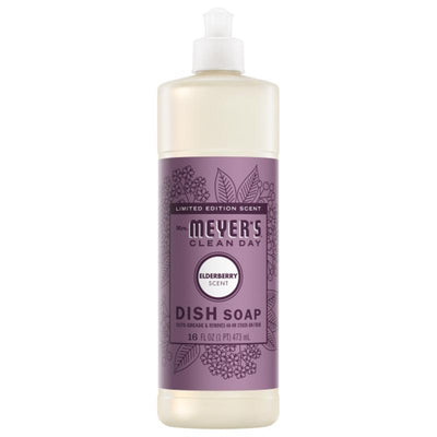 Mrs. Meyer's Clean Day Limted Edition Elderberry Scent Liquid Dish Soap 16 oz