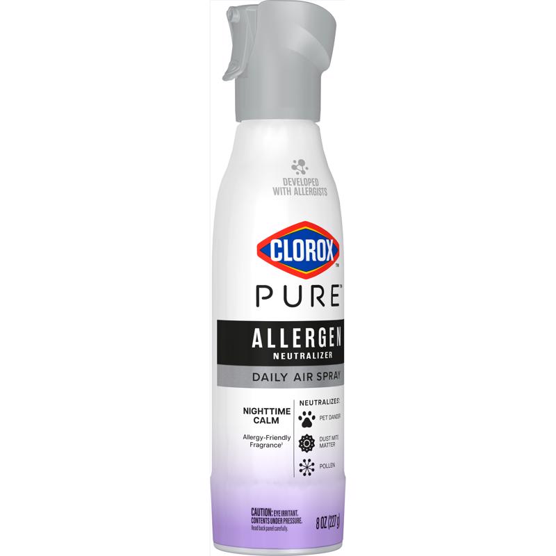 Clorox Pure Nighttime Calm Scent Air Freshener Spray 8 oz Aerosol