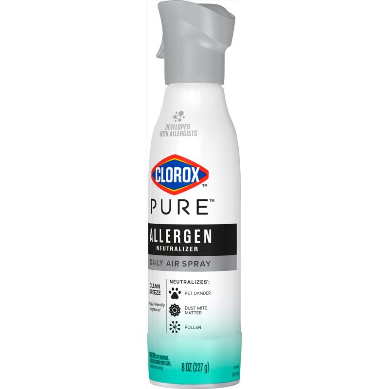 Clorox Pure Clean Breeze Scent Air Freshener Spray 8 oz Aerosol