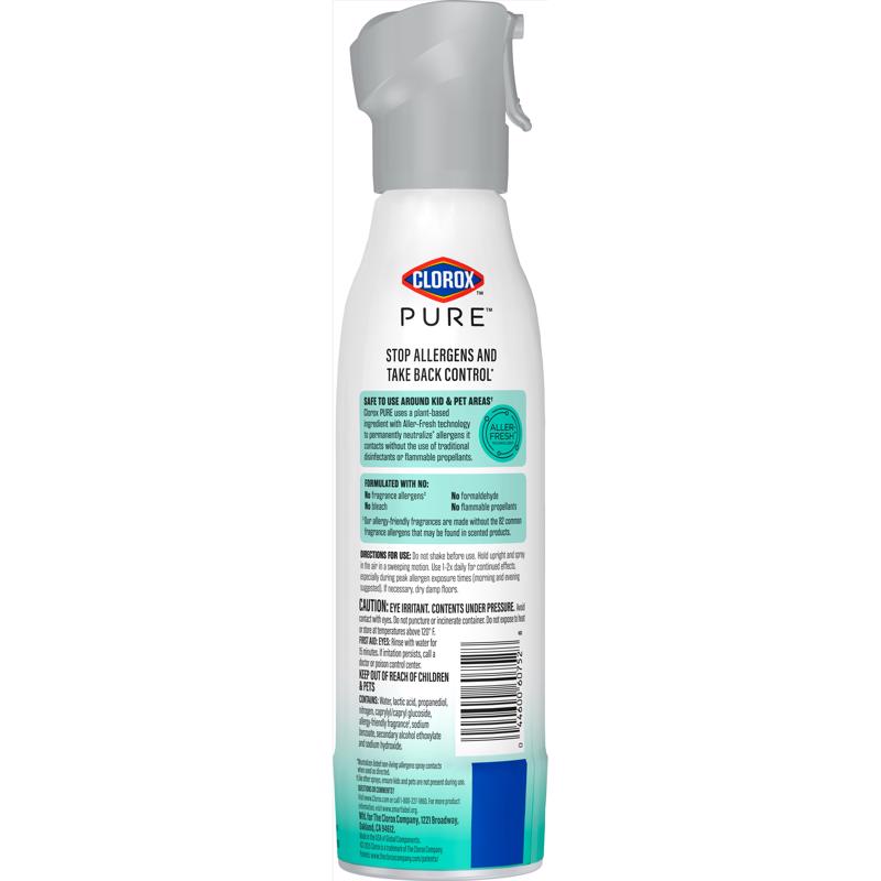 Clorox Pure Clean Breeze Scent Air Freshener Spray 8 oz Aerosol