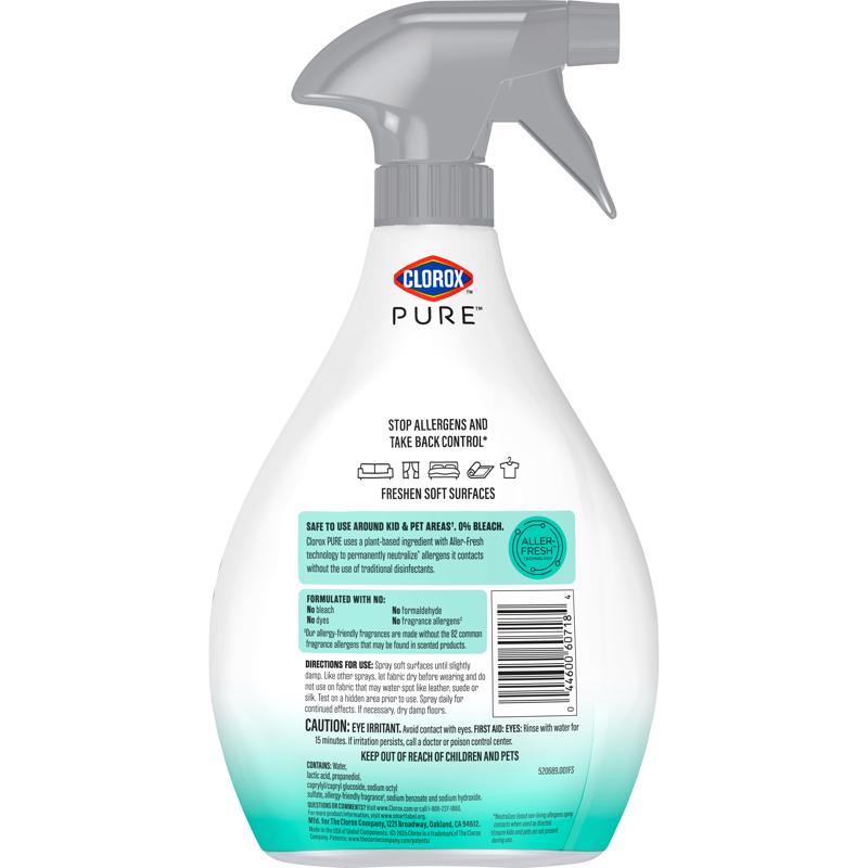 Clorox Pure Clean Breeze Scent Air Freshener Spray 26 oz Aerosol