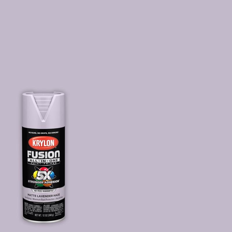 Krylon Fusion All-in-One Matte Lavender Haze Paint +Primer 12 oz