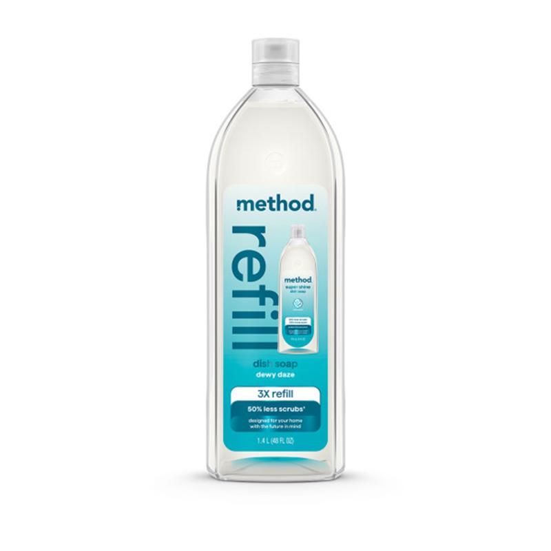 Method Super Shine Dewy Daze Scent Liquid Dish Soap Refill 48 oz