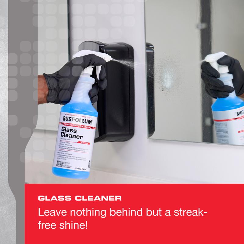 Rust-Oleum Professional Cleaners No Scent Glass Cleaner 32 oz Spray