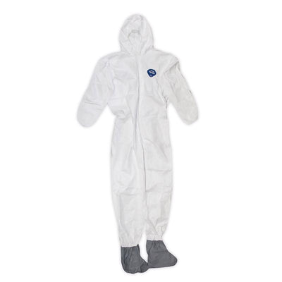 Tyvek Tyvek Coverall with Hood and Boots White 4XL 25 pk