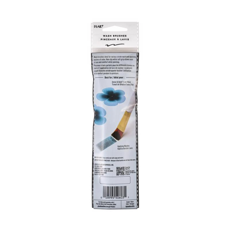 FolkArt Angle/Flat Wash Brush Set