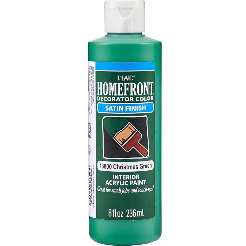 Homefront Christmas Green Craft Paint Exterior and Interior 8 oz