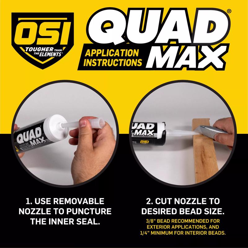 OSI Quad Max Sumner Suede Elastomeric Polymers Caulk Sealant 9.5 oz