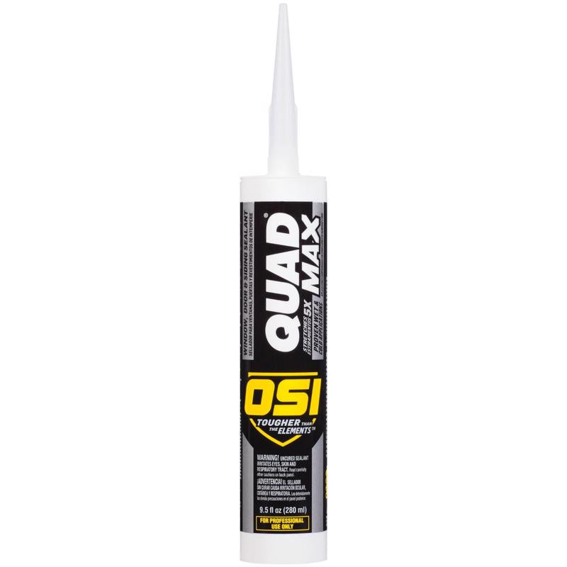 OSI Quad Max Aged Pewter Elastomeric Polymers Caulk Sealant 9.5 oz