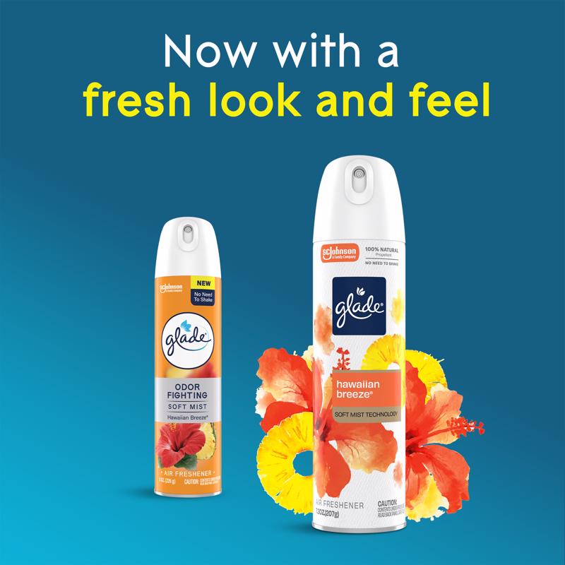 Glade Hawaiian Breeze Scent Air Freshener 7.3 oz Aerosol