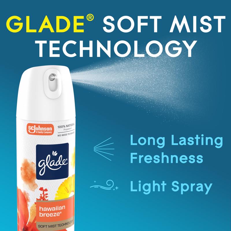 Glade Hawaiian Breeze Scent Air Freshener 7.3 oz Aerosol