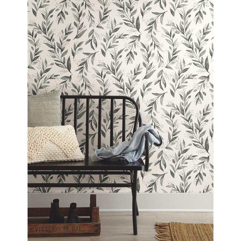 Magnolia Home by Joanna Gaines 20.5 in. W X 216 in. L Olive Branch Peel and Stick Wallpaper